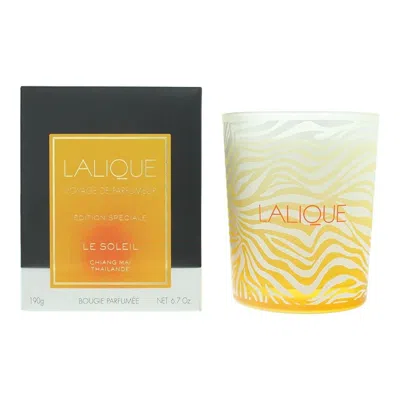 Lalique Unisex Le Soleil Chiang Mai Thailande 6.7 oz Scented Candle 7640171199016 In Multi