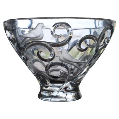 Pre-owned Lalique "verone" Crystal Bowl In Transparent