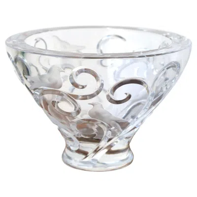 Pre-owned Lalique "verone" Crystal Bowl In Transparent