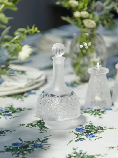 Lalique Versailles Hand-blown Crystal Cruet  Abask Luxury Gift In Metallic