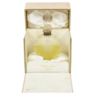 Pre-owned Lalique Vintage  Coeur Joie Nina Ricci Perfume Bottle In Sand