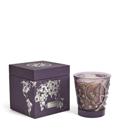 Lalique Voyage Épines Platinum Edition Candle In Purple