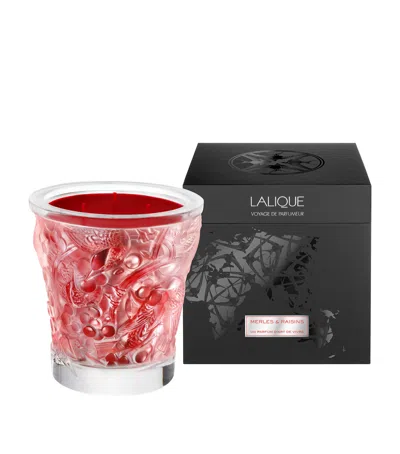 Lalique Voyage Merles Et Raisins Candle In Transparent