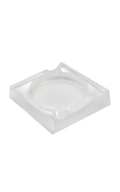 Lalique - Wingen Ashtray - Clear In White