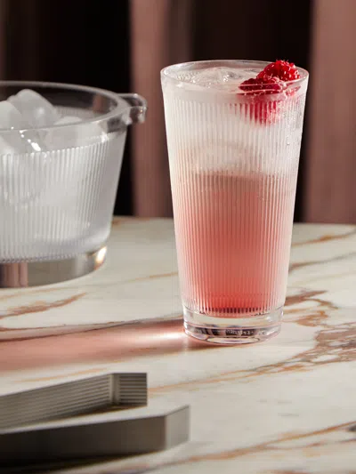 Lalique Wingen Hand-blown Crystal Highball  Abask Luxury Gift In Pink