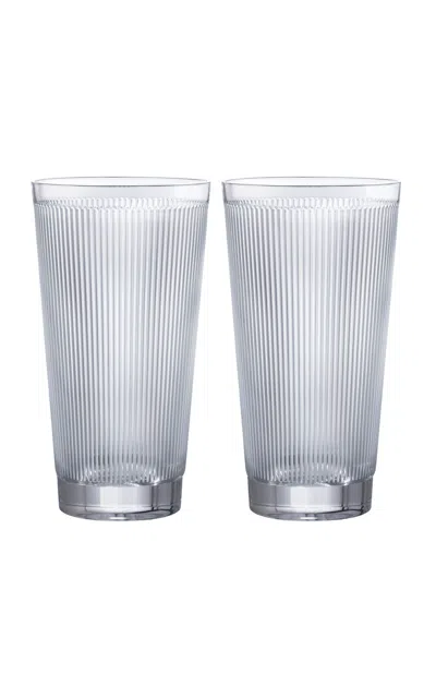 Lalique - Wingen Set-of-two Crystal Highball Tumblers - Clear