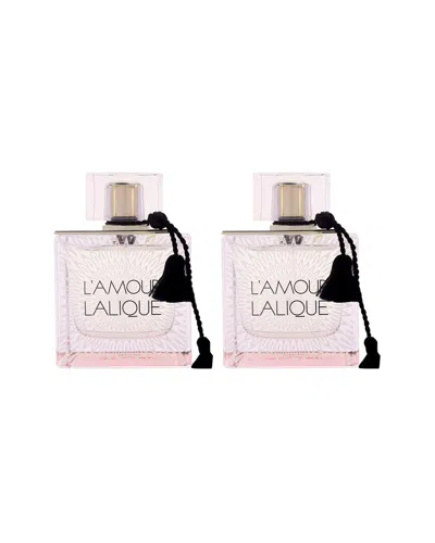 Lalique Women's 3.3oz Lamour Edp - Pack Of 2 In Pink