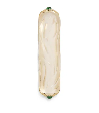 Lalique X Irma Orenstein Crystal Mezuzah Statue In Transparent