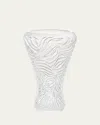 Lalique Zebra Vase In Satin Finish In Multi