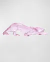 Lalique Zeila Pink Luster Panther Figure