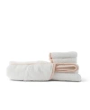 Lalo 100% Organic Hooded Towel + Washcloth 2-pack In Coconut / Grapefruit