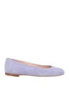Laly Harper Woman Ballet Flats Light Purple Size 7.5 Leather