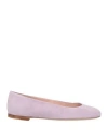 Laly Harper Woman Ballet Flats Lilac Size 7.5 Leather In Purple
