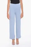 Lama Jouni Ribbed High-waisted Palazzo Pants In Blue