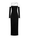 Lama Jouni Woman Midi Dress Black Size M Viscose, Elastane