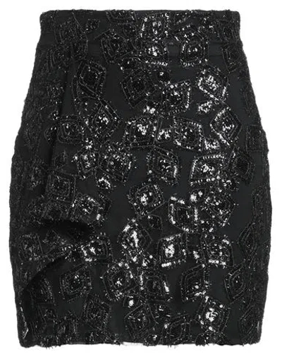 Lamadamenuit Woman Mini Skirt Black Size S Polyester