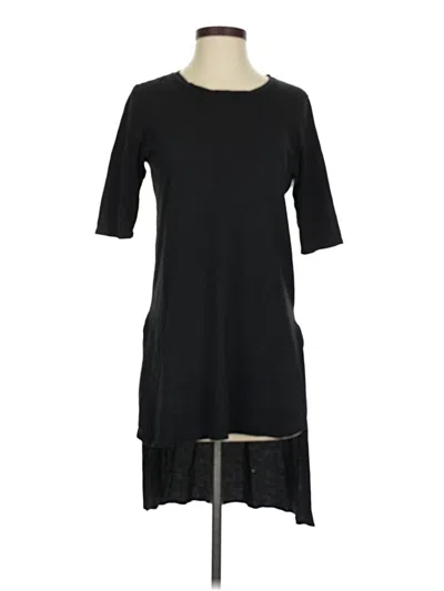 Pre-owned Lamade 3/4 Sleeve Top Black Boatneck Tops