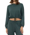 Lamade Alfie Pullover Sweater In Pine Green In Green