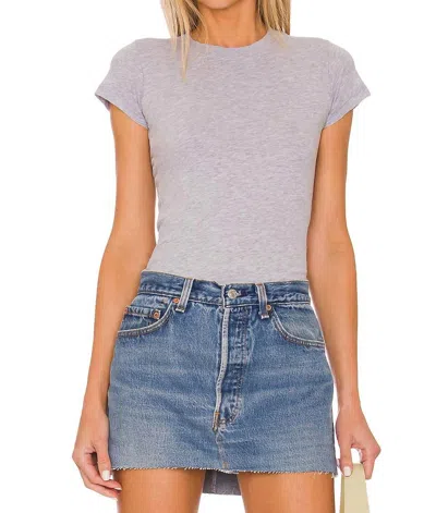 LAMADE BASIC CLASSIC CREW NECK TEE IN HEATHER GREY