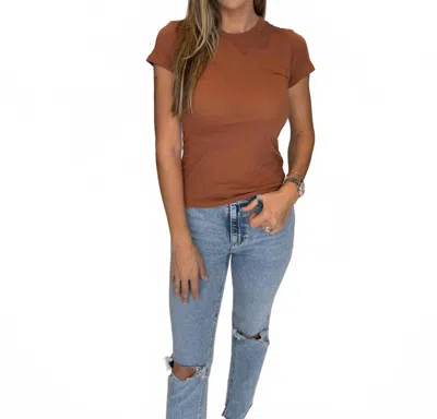 Lamade Basic Tee Shirts In Brown