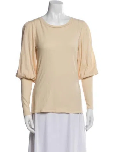 Pre-owned Lamade Bateau Neckline Long Sleeve T-shirt W/ Tags In Neutral
