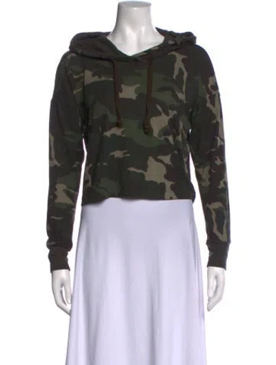 Pre-owned Lamade Camouflage Print Crew Neck Sweater In Green