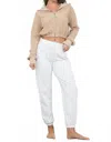 Lamade Classic Sweat Pant In White In White