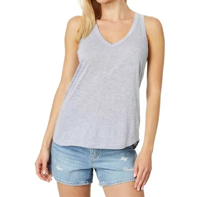Lamade Cooper V Racer Tank Top In Heather Grey