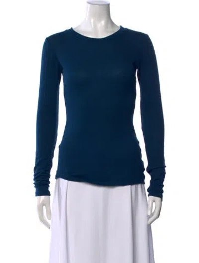 Pre-owned Lamade Crew Neck Long Sleeve Top In Blue