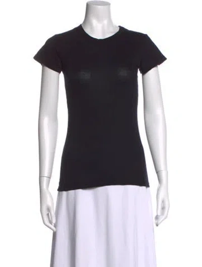 Pre-owned Lamade Crew Neck Short Sleeve T-shirt In Black