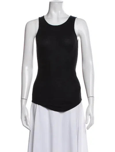 Pre-owned Lamade Crew Neck Sleeveless Top In Black