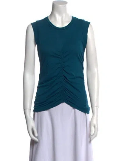Pre-owned Lamade Crew Neck Sleeveless Top In Blue