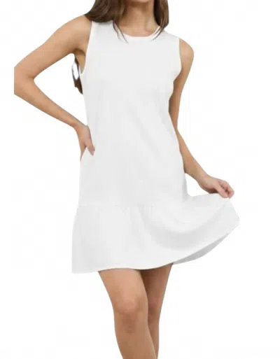 Lamade Daisy Heavy Slub Dress In White
