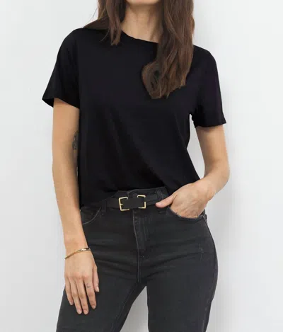 Lamade Damien Boxy Tee In Black