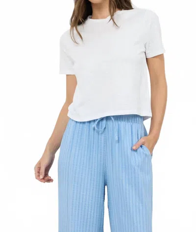 Lamade Damien Heavy Slub Boxy Tee In White
