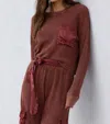Lamade Damon Pocket Tee In Cognac