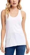 Lamade Deep V-neck Tank In White In White