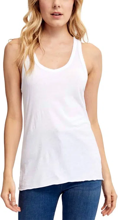 Lamade Deep V-neck Tank In White