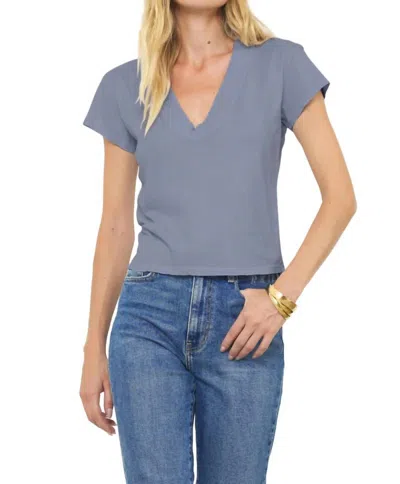 Lamade Deep V-neck Tee In Cool Grey
