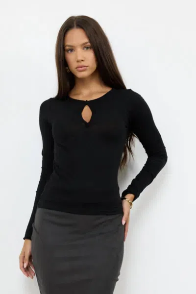 Lamade Florian Long Sleeve Tee In Black