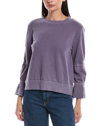 LAMADE HAYWORTH FLOUNCED SLEEVE SWEATSHIRT