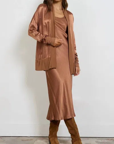 Lamade Jaxon Cardigan In Cognac In Multi