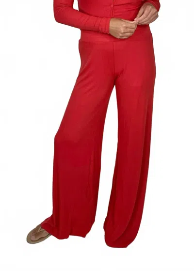 Lamade Jonah Wide Leg Pant In Sahara Red