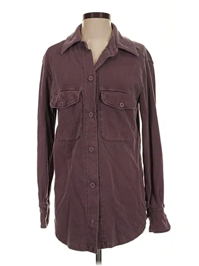 Pre-owned Lamade Long Sleeve Button Down Shirt In Burgundy