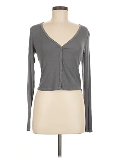 Pre-owned Lamade Long Sleeve Henley Shirt In Gray