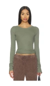 Lamade Long Sleeve Thermal Tee In Green