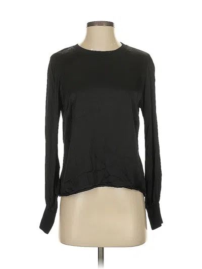 Pre-owned Lamade Long Sleeve Top Black Crew Neck Tops
