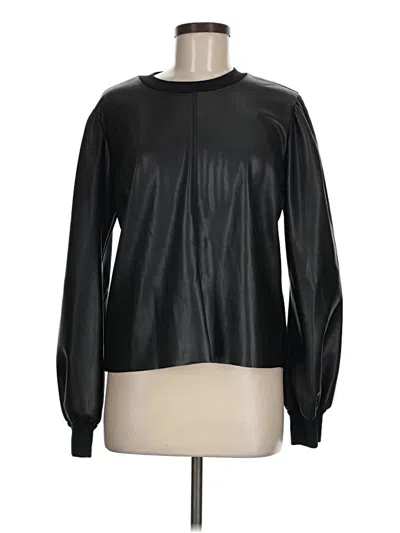 Pre-owned Lamade Long Sleeve Top Black Crew Neck Tops