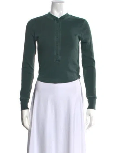 Pre-owned Lamade Long Sleeve Top In Green