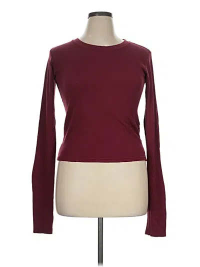 Pre-owned Lamade Long Sleeve T-shirt In Burgundy